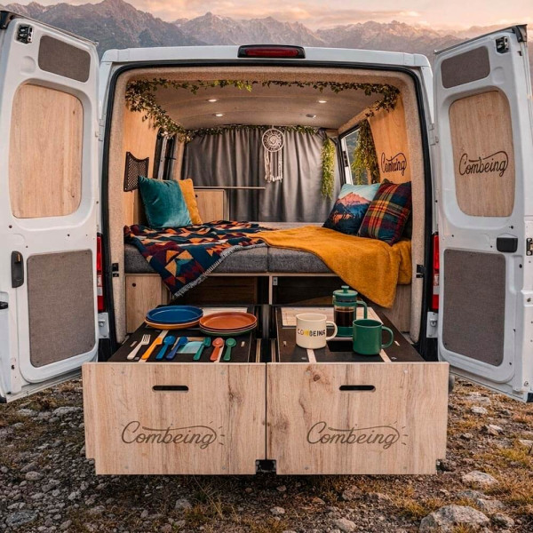 Umbau vom Kastenwagen zum Wohnmobil in 5 Minuten - ohne Bohren